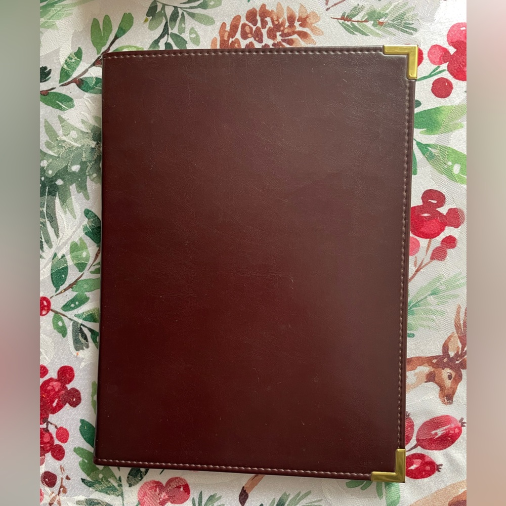 VGC CAMBRIDGE EXECUTIVE LEGAL SIZE NOTEBOOK WITH ORIGINAL PAD OF PAPER.